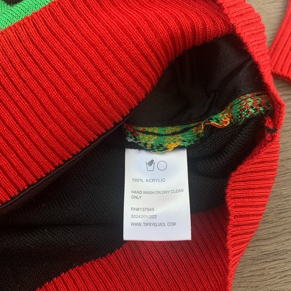 Tipsy Elves Get Lit Light Up Ugly Christmas Sweater - Size S - Black/Red - NWOT - Picture 9 of 11